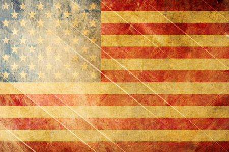 Grunge USA Flagの写真素材
