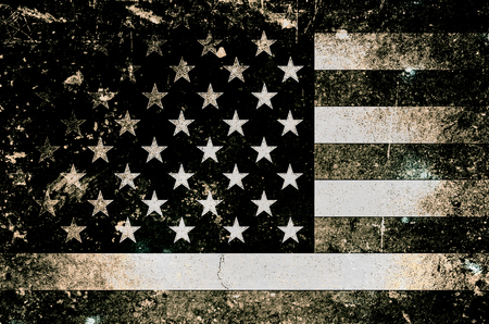 Grunge background USA Flagの写真素材
