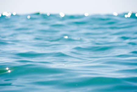 Lights on sea background. waves.