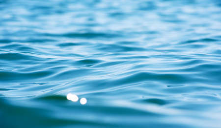 Lights on sea background. waves.
