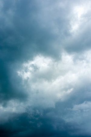 Overcast sky with dark clouds