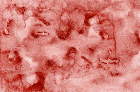 Abstract red watercolor background textureの写真素材