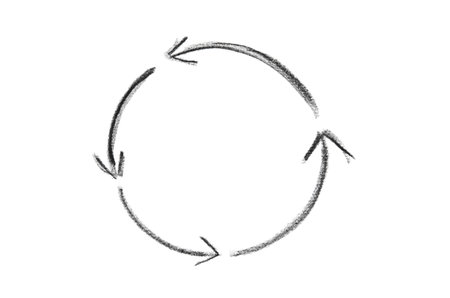 circle arrows for infographic