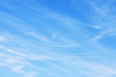 white clouds in blue skyの写真素材
