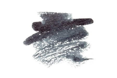 brush stroke isolated on white backgroundの写真素材