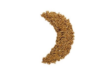 moon from seeds and isolated backgroundの写真素材