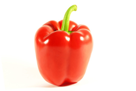 Fresh red paprika isolatedの写真素材