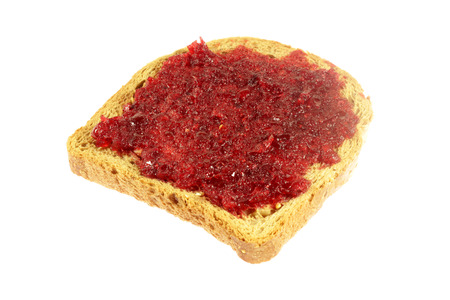 Toasted bread with jam