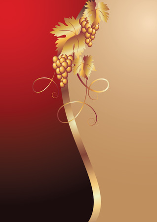 Background with vine ornament.のイラスト素材