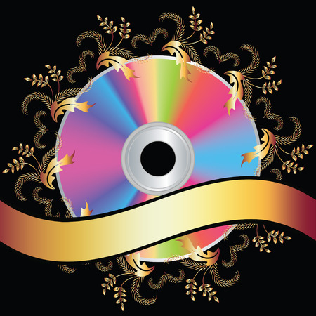  Background with DVD disk のイラスト素材