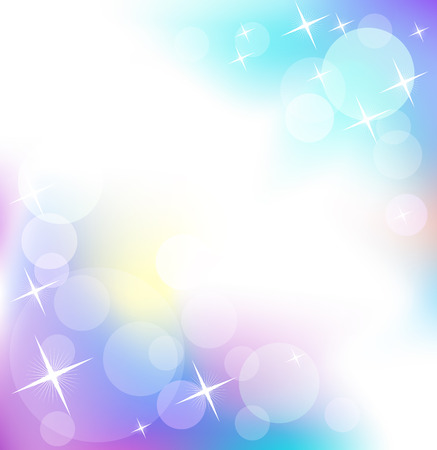 Glowing background with stars and roundのイラスト素材