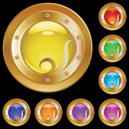 Set of button for various design artworkのイラスト素材