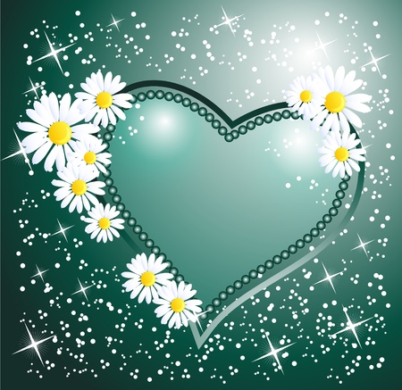 Card with decorative heartのイラスト素材