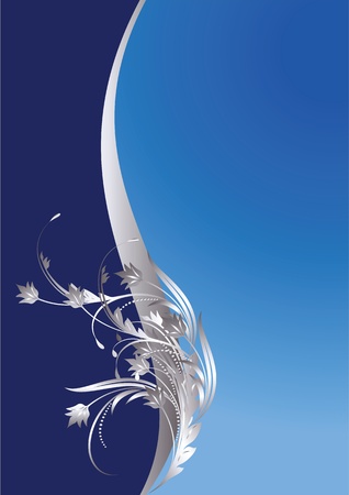 Background with silver ornament for various design artworkのイラスト素材