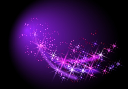 Glowing background with starsのイラスト素材