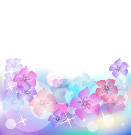 Floral background for an insert of the text or a photo.のイラスト素材
