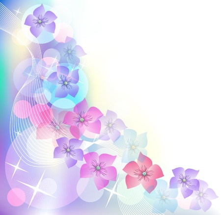 Floral background for an insert of the text or a photo.のイラスト素材