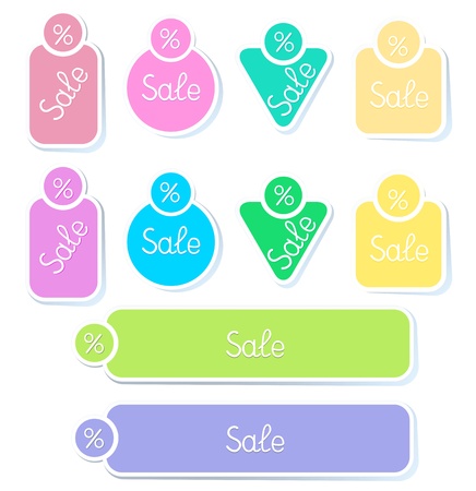 Set stickers or label for your textのイラスト素材