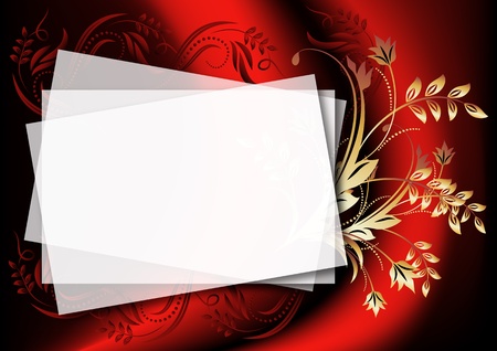 Magic floral background to insert text or photoのイラスト素材