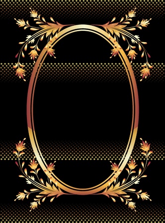 Background with golden ornament for various design artworkのイラスト素材