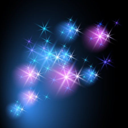 Glowing background with starsのイラスト素材