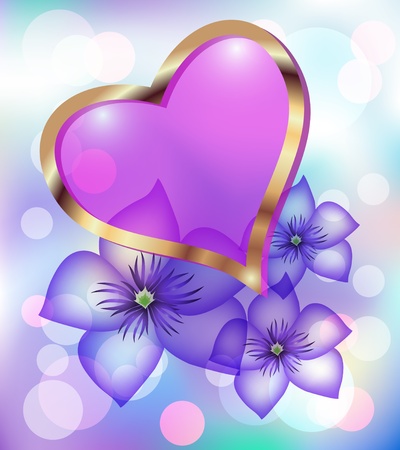 Card with decorative heartのイラスト素材
