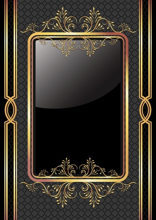 Background with golden ornament for various design artworkのイラスト素材
