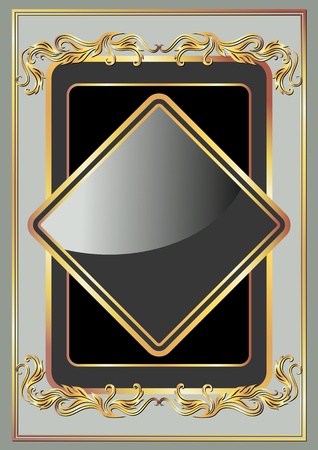 Background with golden ornament for various design artworkのイラスト素材