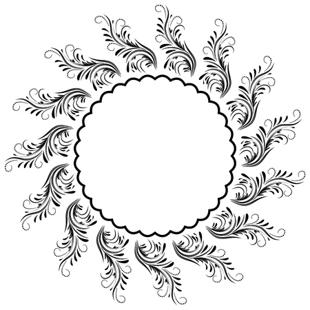 Decorative round ornament for various design artworkのイラスト素材