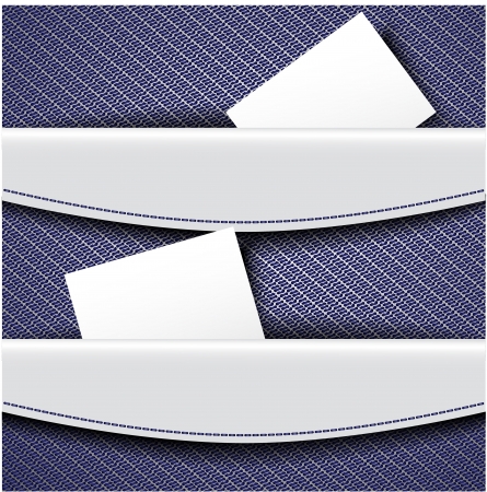 Sample banner design with jeans pocketsのイラスト素材