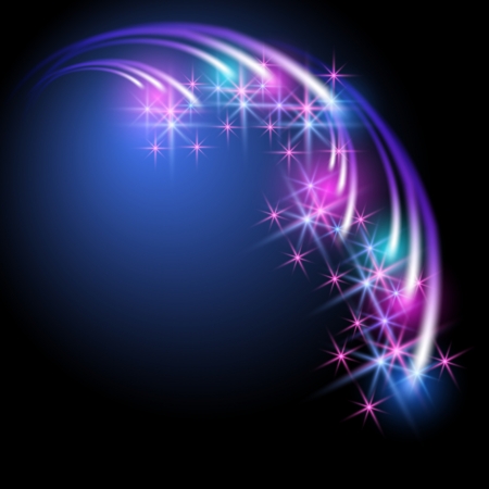 Glowing background with salute and fireworkのイラスト素材