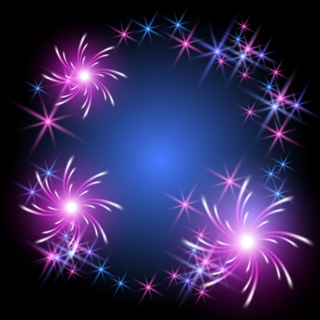 Glowing background with saluteのイラスト素材