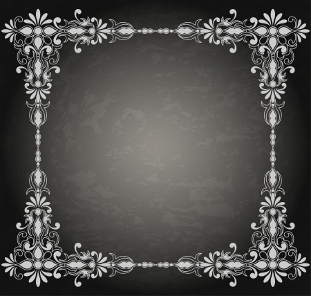 Vintage ornament frame in retro styleのイラスト素材