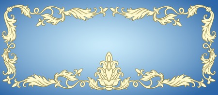 Vintage ornament frame in retro styleのイラスト素材