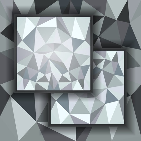 Abstract polygonal gray backgroundのイラスト素材