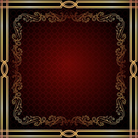 Background with golden ornament for various design artworkのイラスト素材