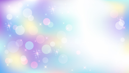 Fantasy and magical background with cosmic sparkle stars in which unicorn dwellsのイラスト素材