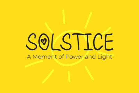 solstice minimalistic poster design vector.のイラスト素材