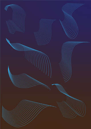 Abstraction with the image of waves for the design of banners, posters, invitations, design.の写真素材