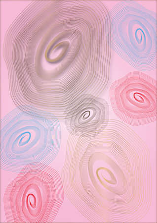 An elegant drawing with curved lines for design.Illustration for banners, posters, clothing, websites, flyersの写真素材