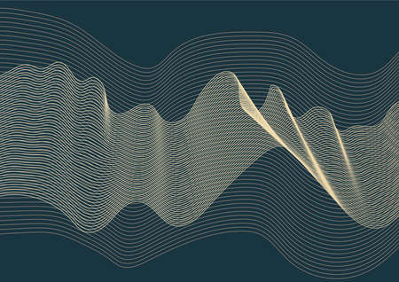 Elegant curved lines on a dark backgroundの写真素材