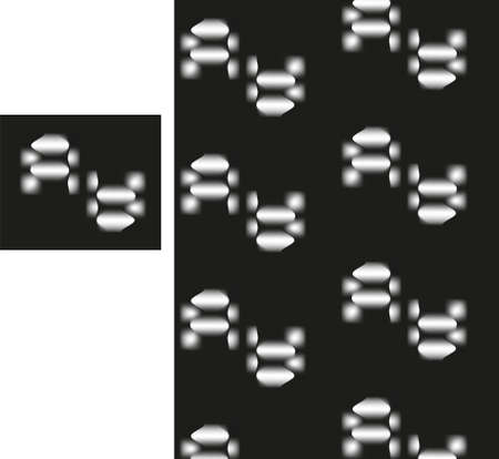 Pattern with white shapes using mesh gradient for designの写真素材