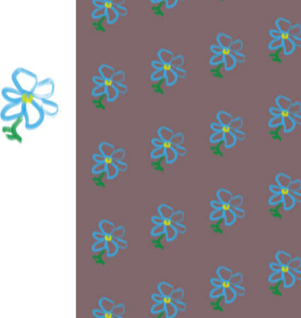 Flowers drawn by the author's brush from bristles for the design of invitations, greetings, clothes, bed linenの写真素材