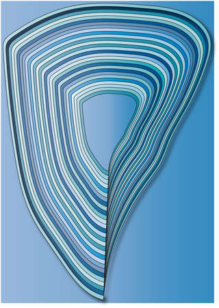 Abstraction with the image of waves for the design of banners, posters, invitations, designの写真素材