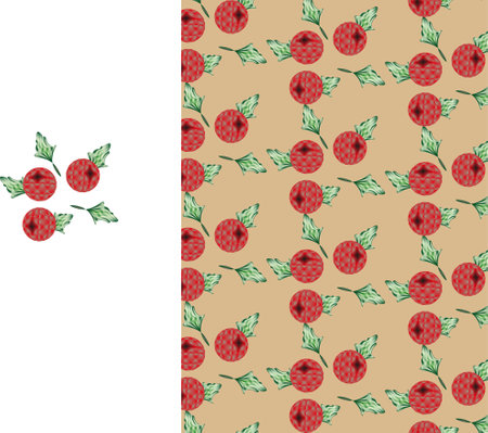Colorful beautiful pattern for the design of banners, posters, kitchen accessories.の写真素材