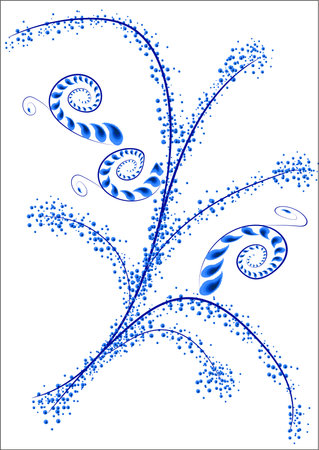 Abstract pattern of branches in the style of gjel for design.の写真素材