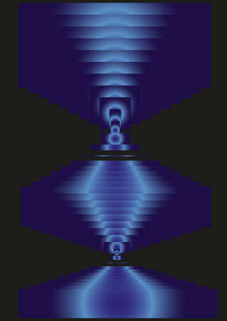 Abstract optical illusion of warped lines for the design of banners, posters, invitations, greetings, flyers, posters, websites, brochuresの写真素材