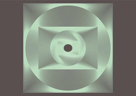 Abstract dynamic figure on a dark background for design.