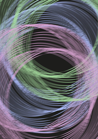 Abstract background of multicolored circles on a dark basis.の写真素材