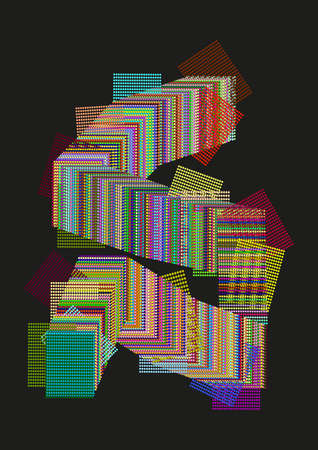 Abstract background from small multicolored circles for the design of textiles, posters, websites.の写真素材